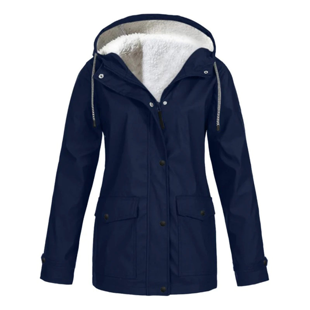 IRIS – Stijlvolle halflange fleece gevoerde regenjas voor ultiem comfort