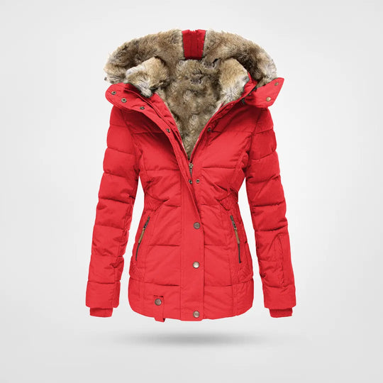 Gewatteerde Jas - Dames - Fleece Capuchon - Warmjas - Noor