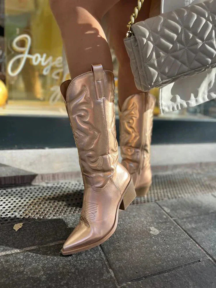 Cowboylaarzen - Vrouwen - Metaal - Cowboylaarzen - CARINA