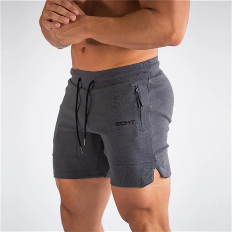 Heren Sportshort Met Ritszakken En Verstelbaar Koord Voor Actieve Sporters – UGO FLEX