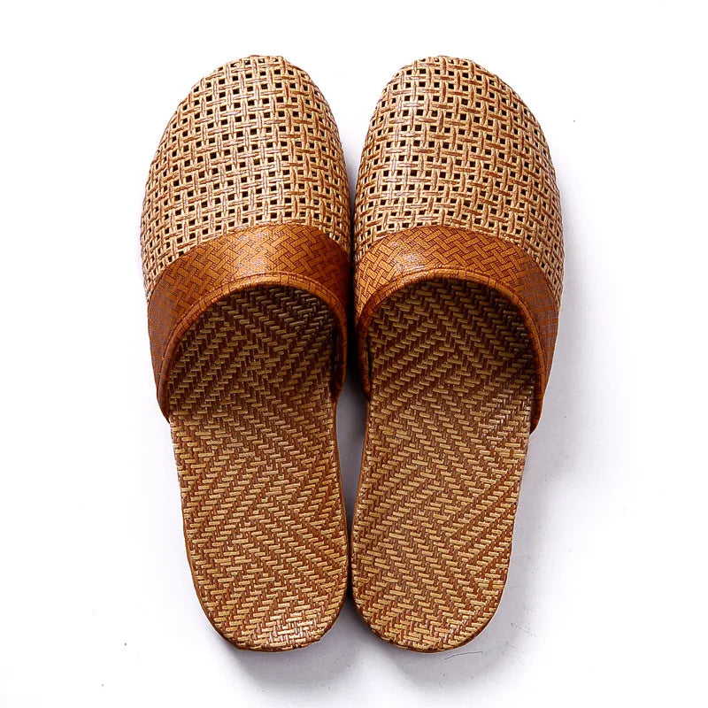 Uniseks - Geweven Linnen Pantoffels - Ademend en Lichtgewicht - Comfortabele Boho-Stijl - WILLOW