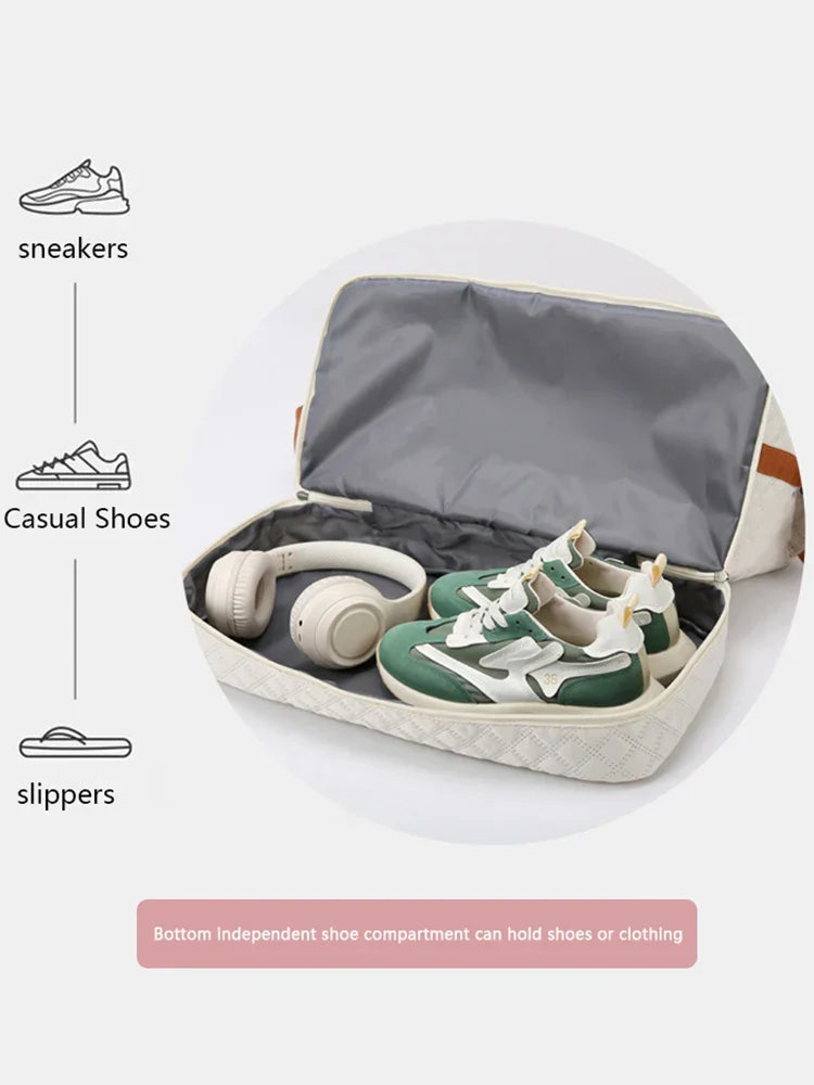 Grote Duffel - Unisex - Nylon - Schoenenvak - Weekender
