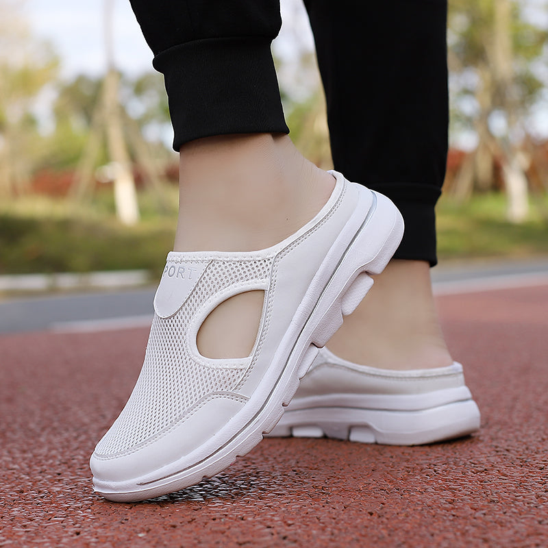Dames - Orthopedische Slip-On Slippers - Ademend Mesh Geheugenschuim - Comfortabele Slippers - Voetgezondheid Slippers