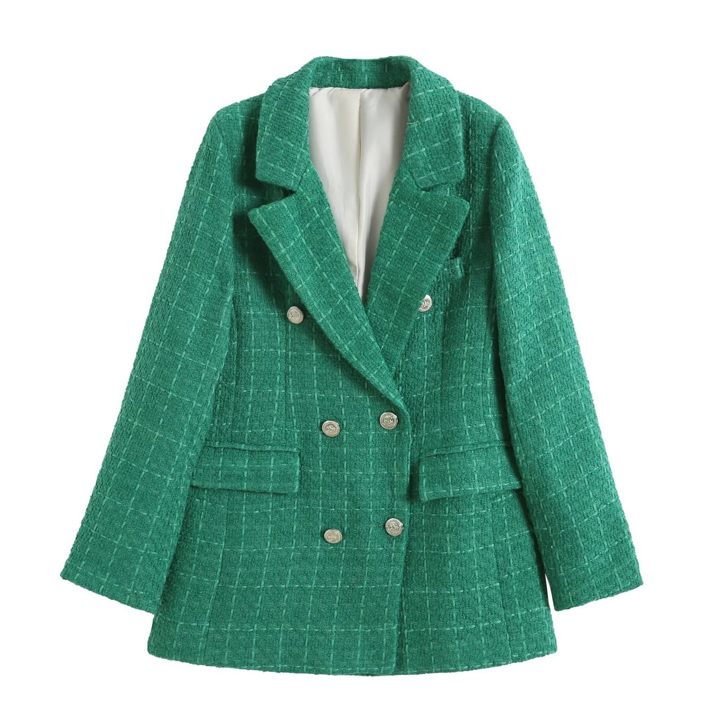 Blazer - Dames - Gestructureerde Stof - Stijlvolle Buitenwear - THAÏNA