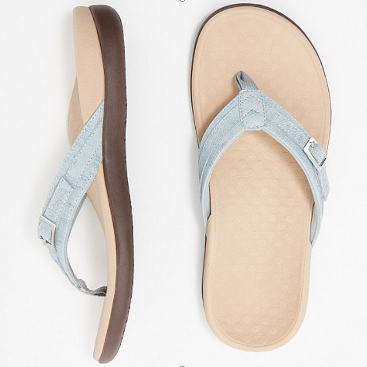 Dames - Orthopedische Teenslippers - Comfortabele Steunzolen - Ondersteuning Voor Voetklachten - VITA STEP