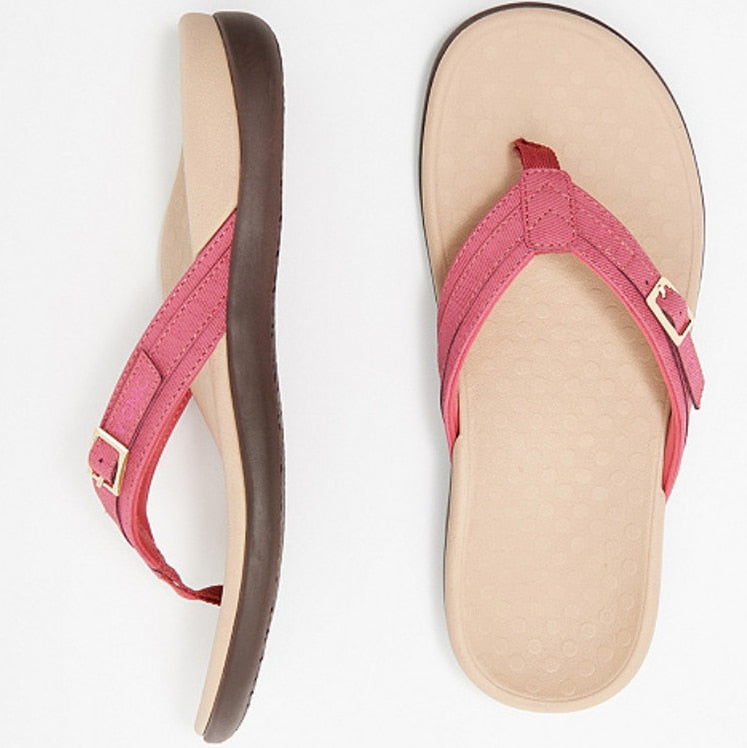 Dames - Orthopedische Teenslippers - Comfortabele Steunzolen - Ondersteuning Voor Voetklachten - VITA STEP