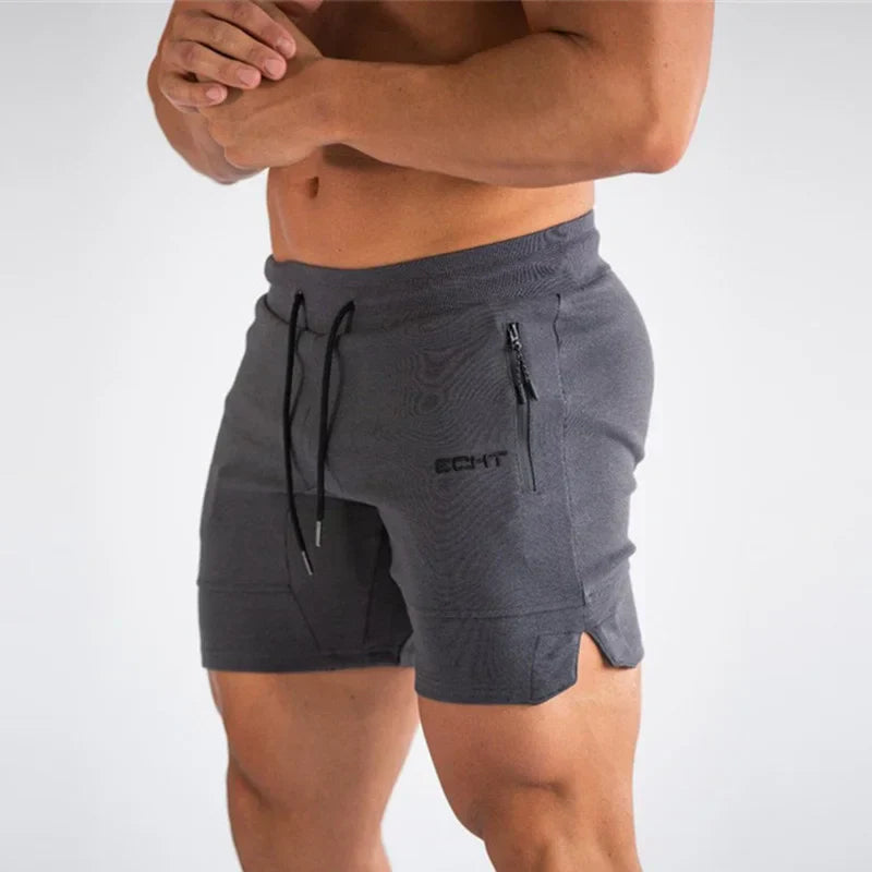 Heren Sportshort Met Ritszakken En Verstelbaar Koord Voor Actieve Sporters – UGO FLEX