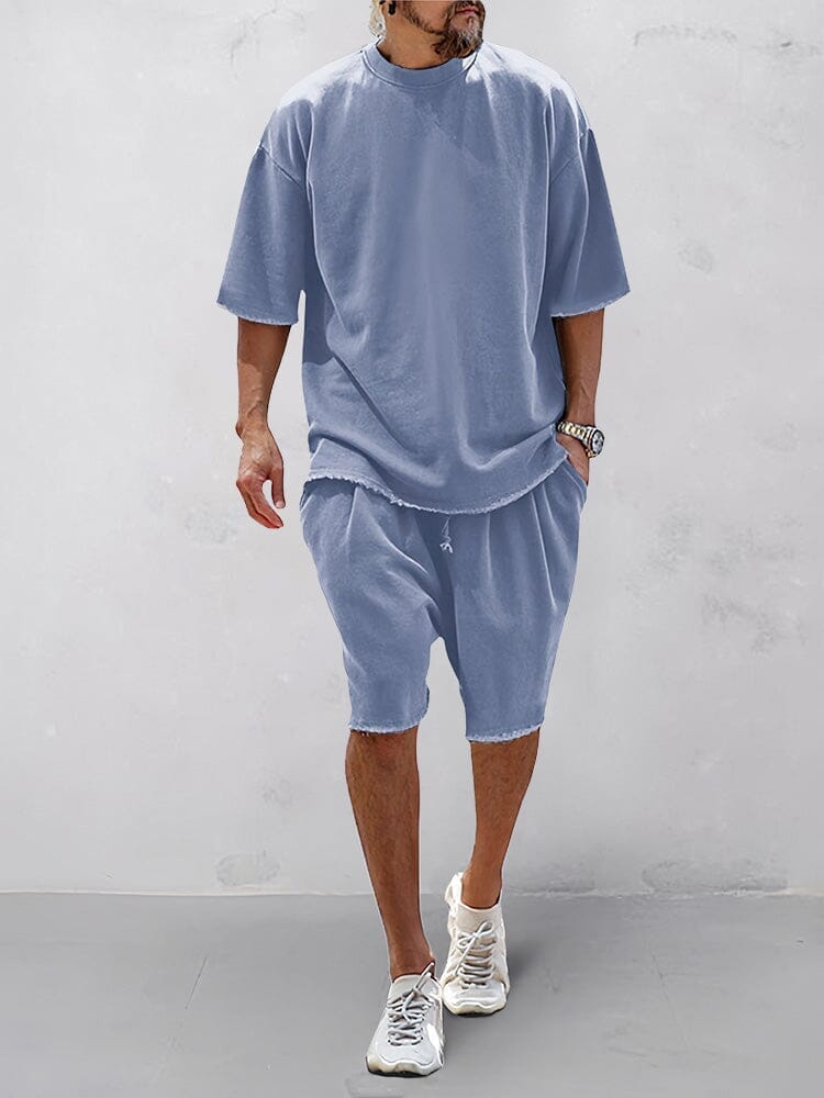 Heren - Casual Loose Fit Sportset - Ademend Materiaal - Zomer Activewear - COMFORTSET