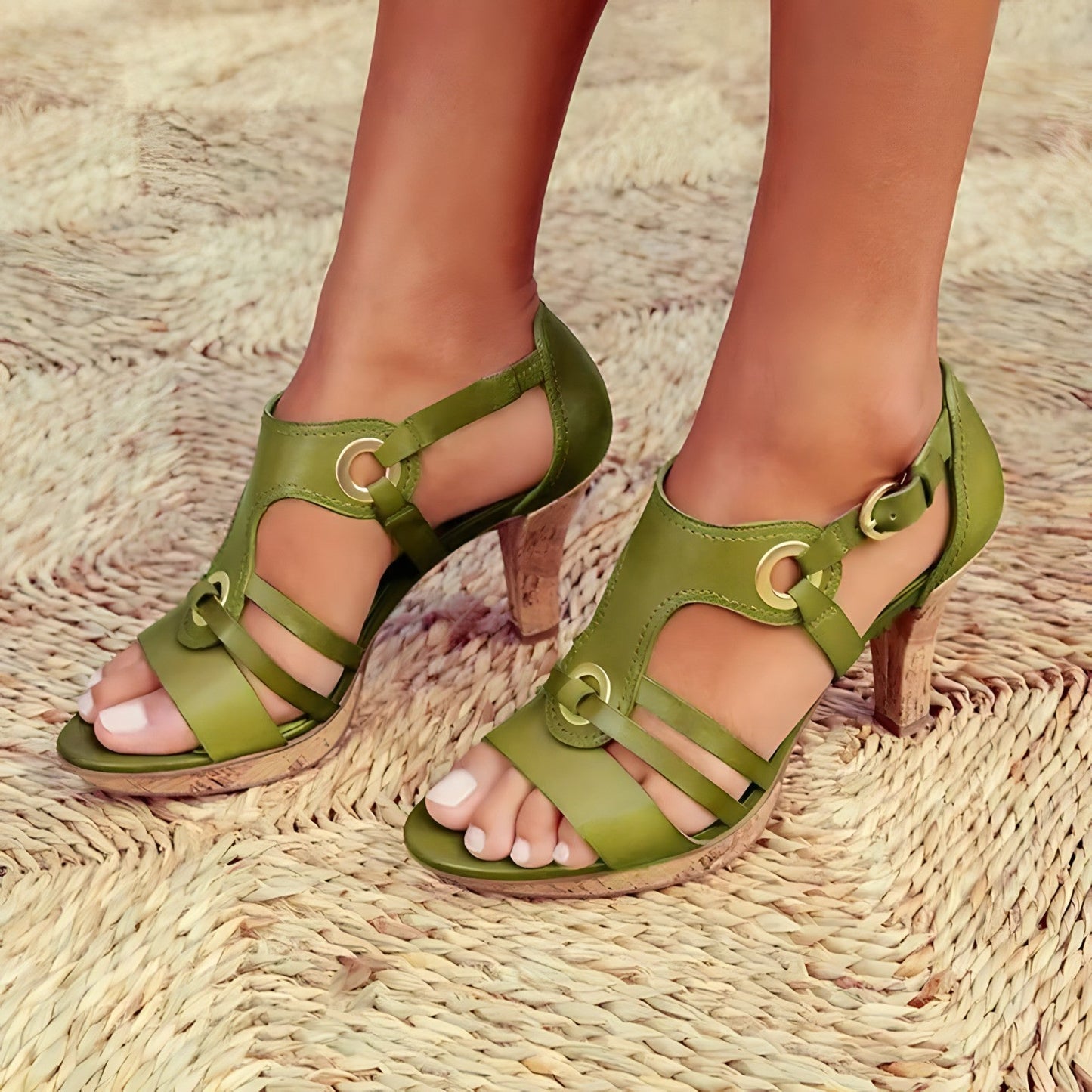 Stijlvolle Sandalen - Dames - Comfortabele Hak - Elegante Schoenen - IRIS DESIGN