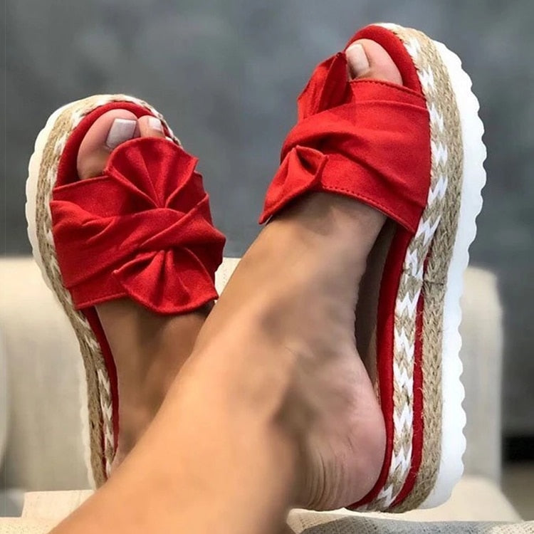 Sandalen - Dames - Comfortabel Design - Zomer Schoenen - Strik Style
