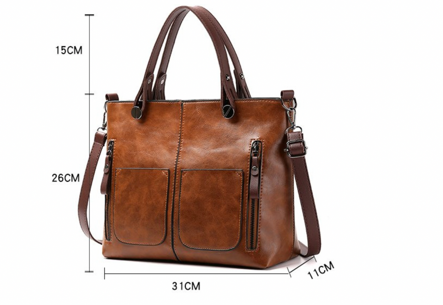 Schoudertas - Vrouwen - Leren - Vintage Leder Schoudertas - Nova