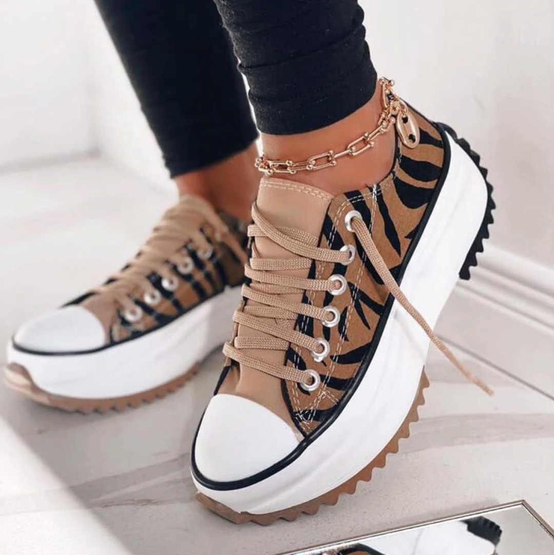 Sneakers - Dames - Dikke Zool - Plateau Sneaker - CloudStep
