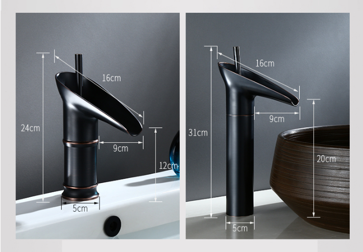 VINTAFLOW - Antieke waterval wastafelkraan voor de badkamer
