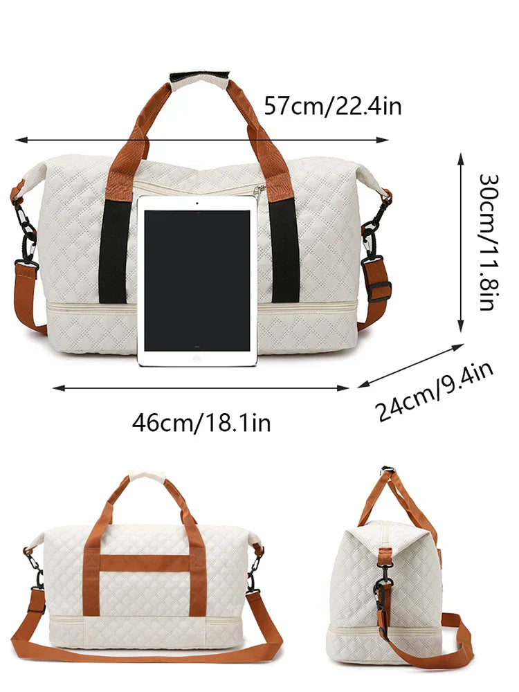 Grote Duffel - Unisex - Nylon - Schoenenvak - Weekender