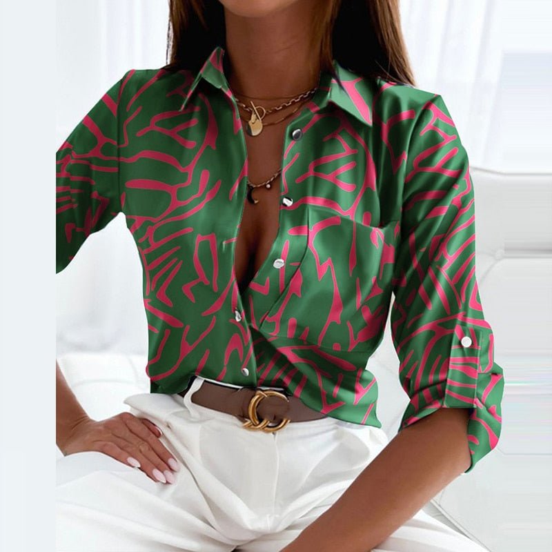 Sophie | Dames Blouse met Omslagkraag in Diverse Kleuren voor Lente 2025 15