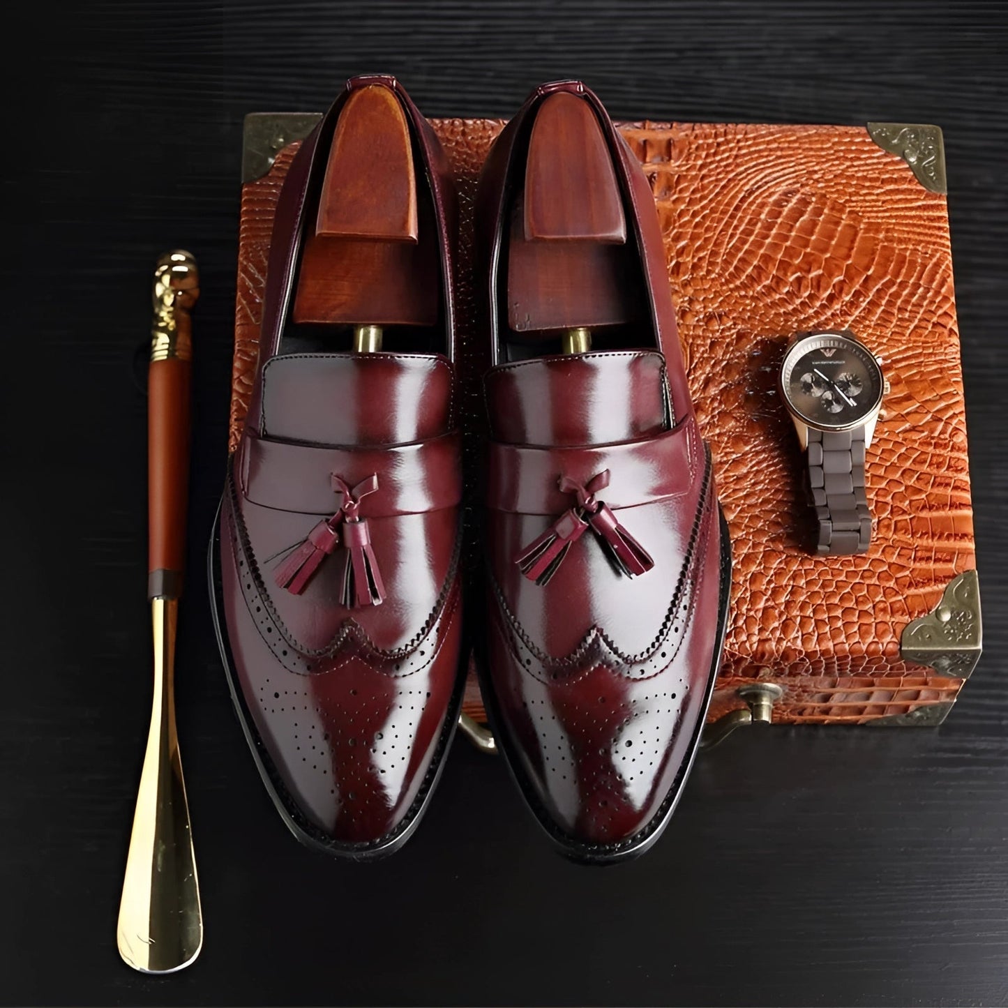 Heren - Klassieke Leren Loafers - Hoogwaardig Suède Leer - Tijdloze Elegantie - BRAYNE LOAFERS
