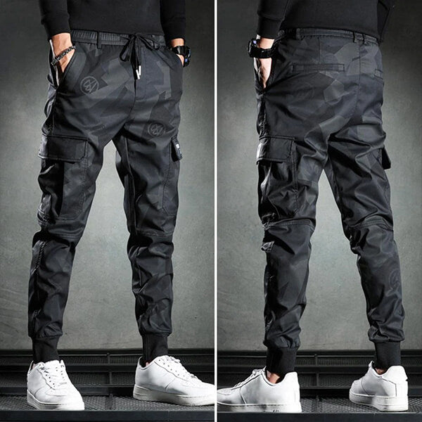 Tactische heren joggingbroek met cargozakken en stretch – StrixMove UrbanGear