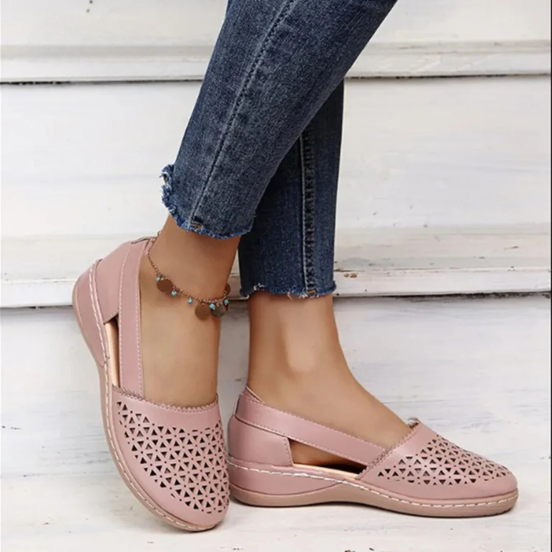 Dames - Orthopedische Wandelschoenen - Gevoerde Binnenzool - Dagelijks Comfort - STIJL VOL