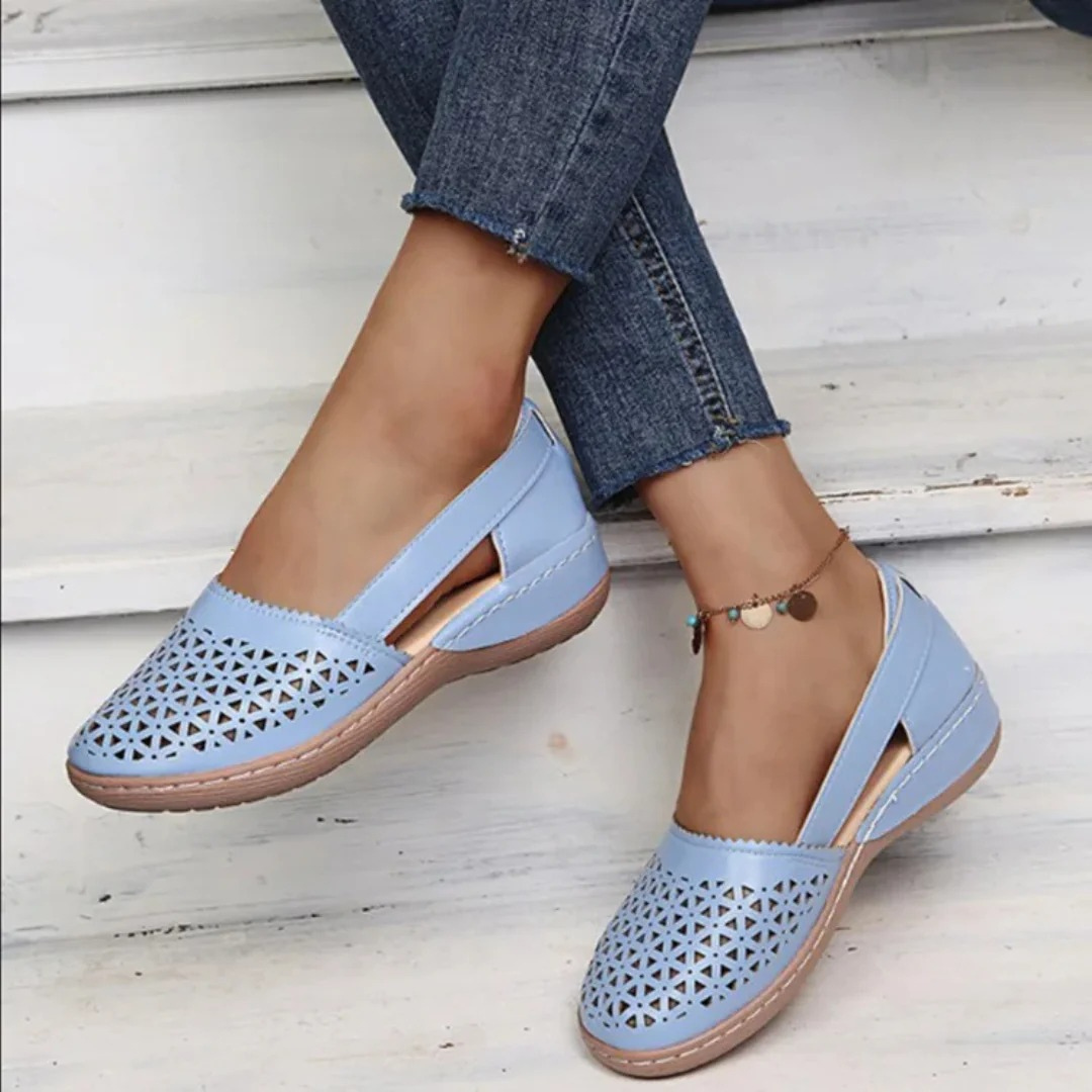 Dames - Orthopedische Wandelschoenen - Gevoerde Binnenzool - Dagelijks Comfort - STIJL VOL