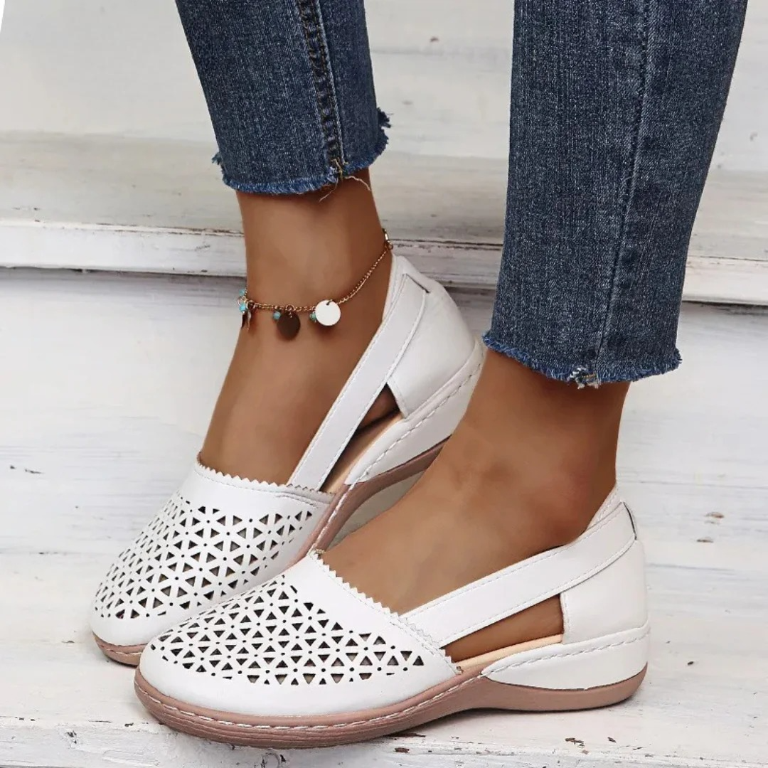 Dames - Orthopedische Wandelschoenen - Gevoerde Binnenzool - Dagelijks Comfort - STIJL VOL