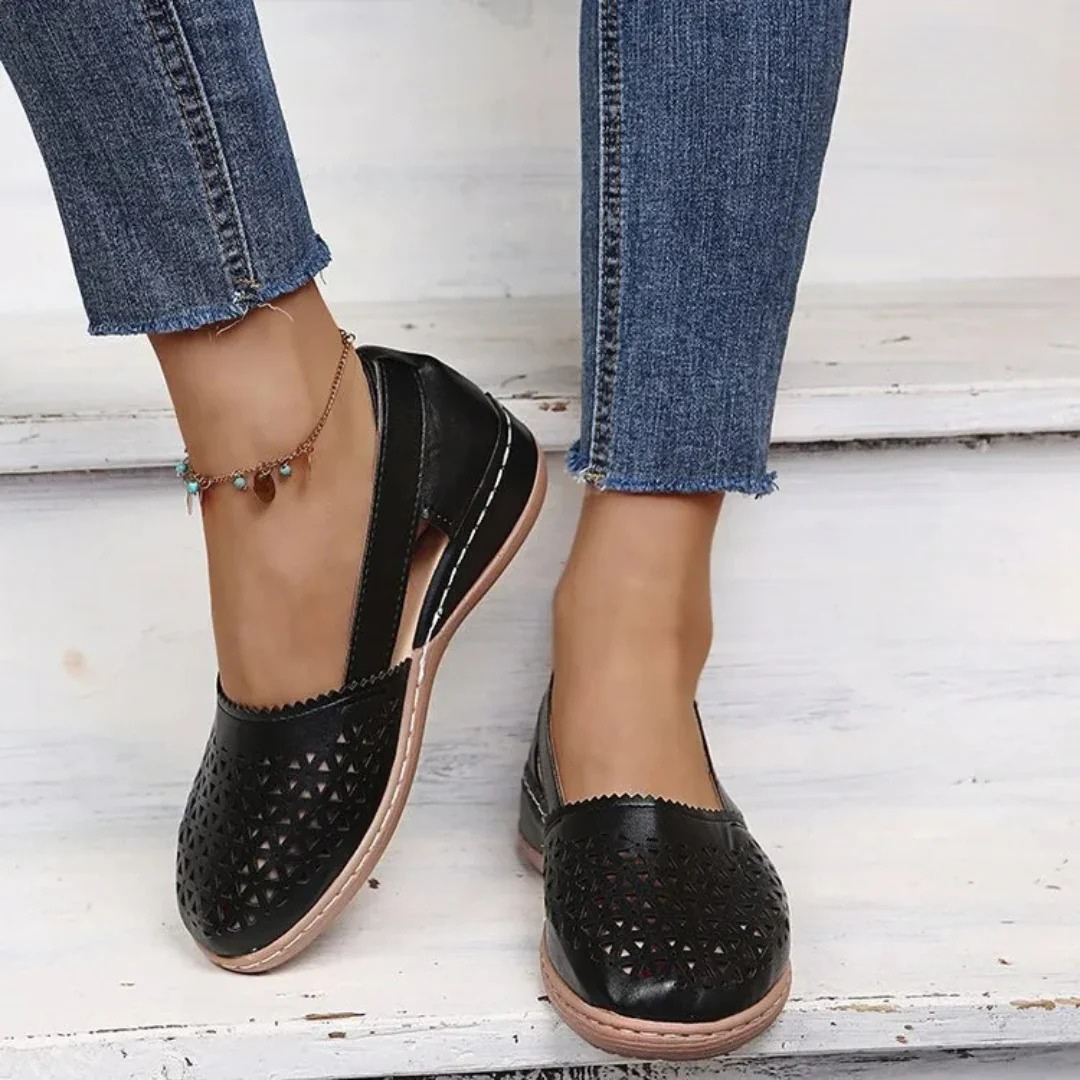 Dames - Orthopedische Wandelschoenen - Gevoerde Binnenzool - Dagelijks Comfort - STIJL VOL