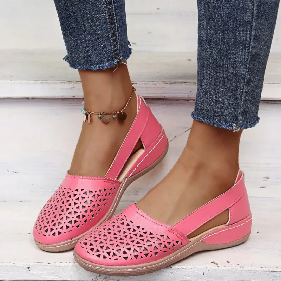 Dames - Orthopedische Wandelschoenen - Gevoerde Binnenzool - Dagelijks Comfort - STIJL VOL