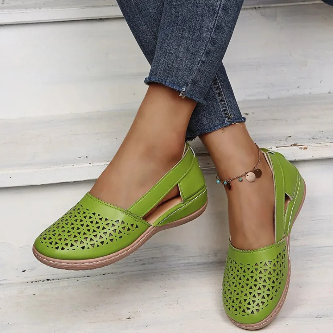 Dames - Orthopedische Wandelschoenen - Gevoerde Binnenzool - Dagelijks Comfort - STIJL VOL