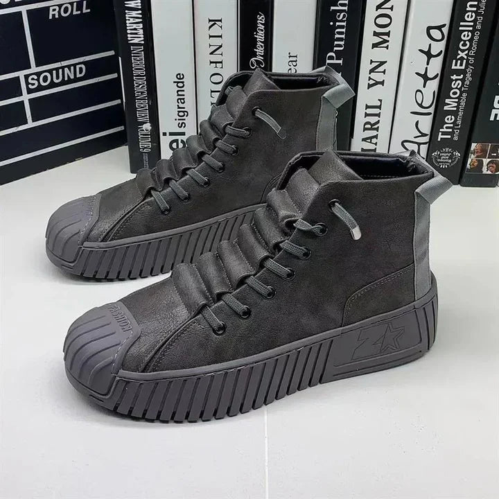 Sneakers - Heren - Leer Comfort - Britse Stijl - Stevige Heren