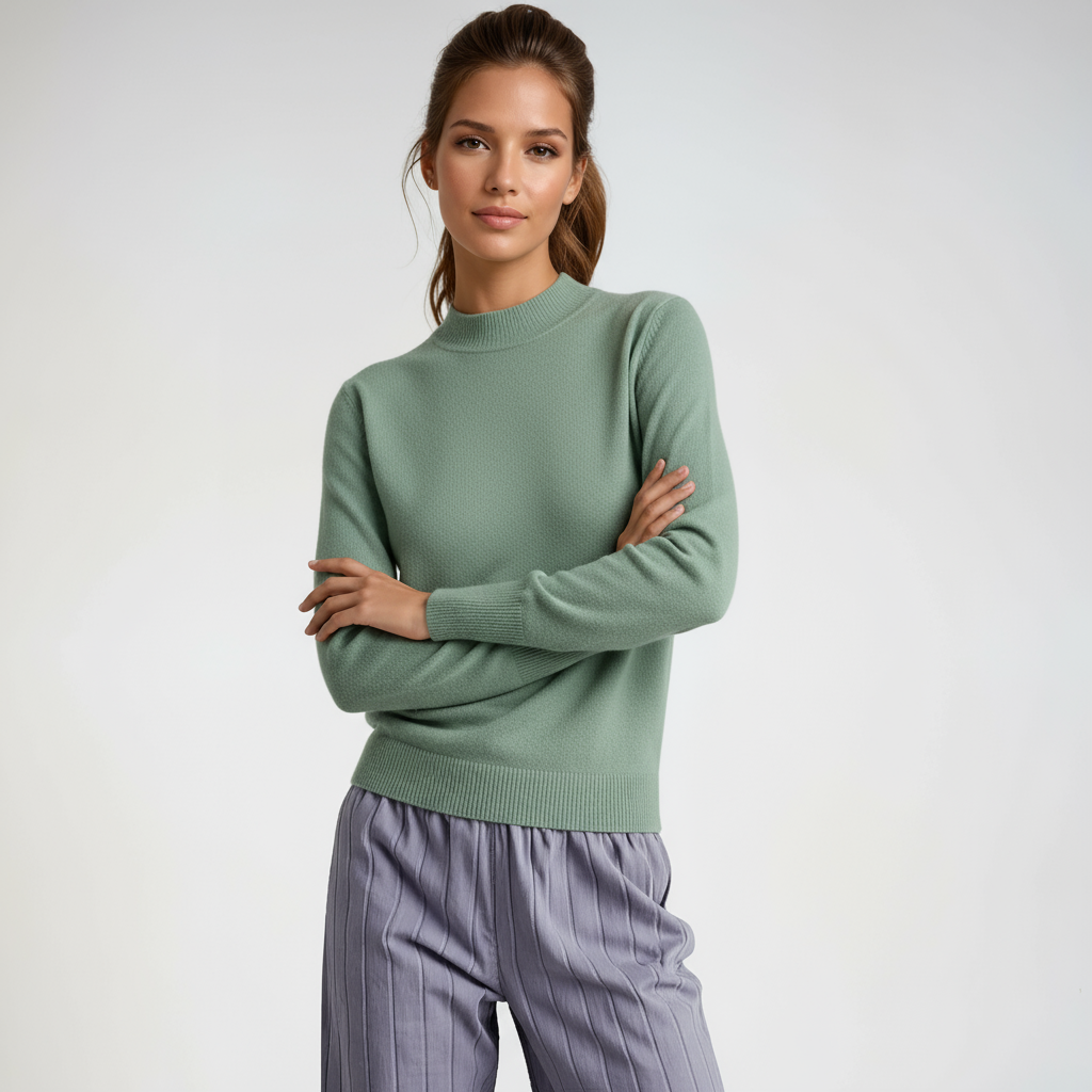 Trui - Dames - Zachte Gebreide - Hoge Hals Trui - Cosy Trui