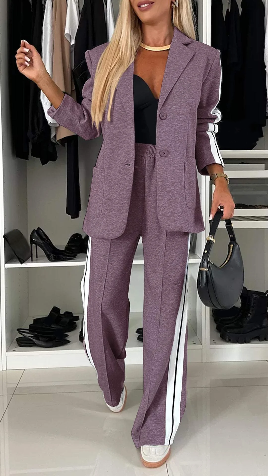 Zacht dames loungewear set met relaxte pasvorm – SoftForm Set