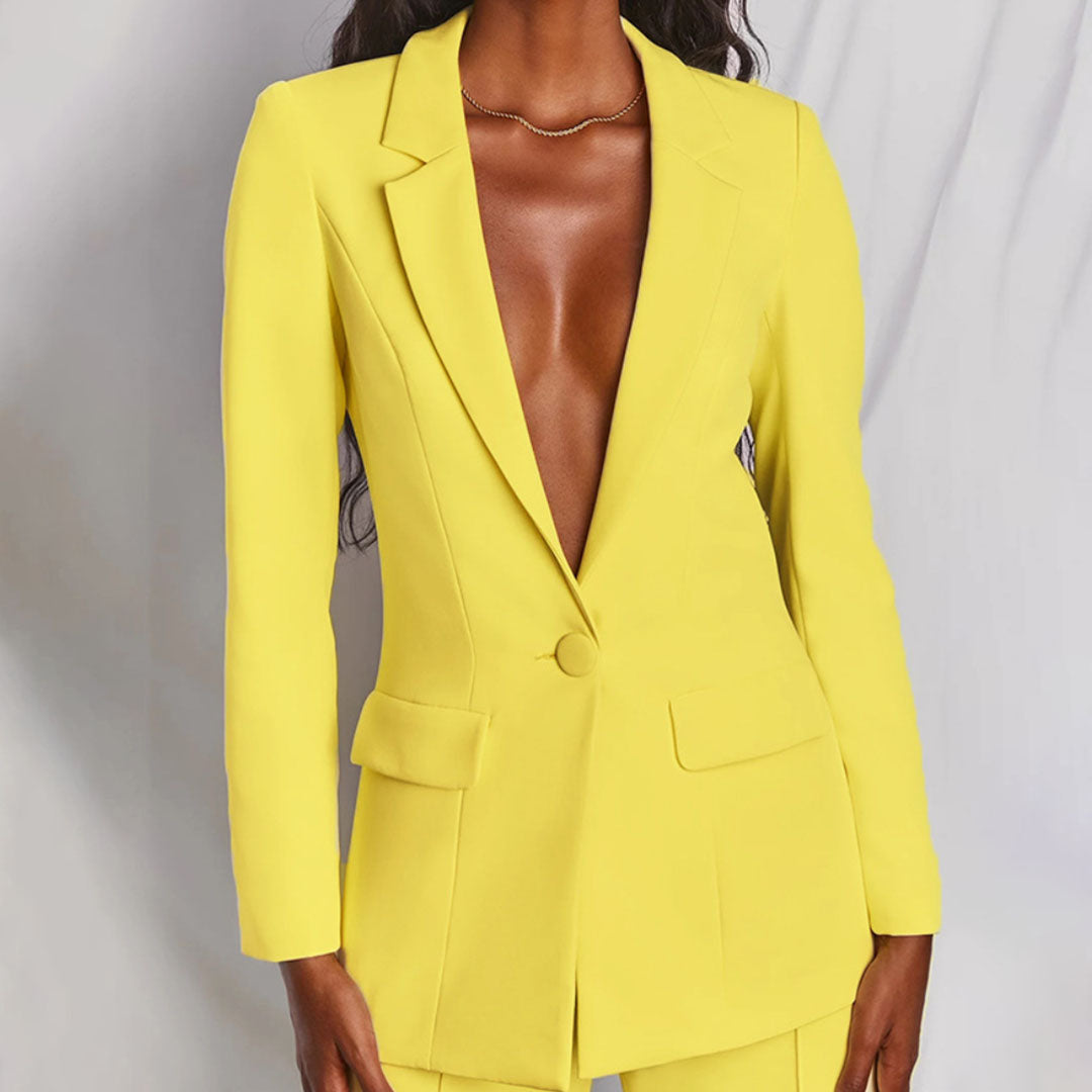 VICTORIA – Tweedelige blazer en broek set voor een elegante en sexy smart-casual look