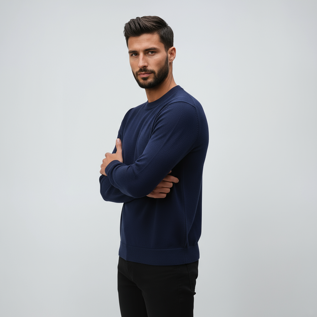 Trui - Heren - Ronde Hals - Casual Zakelijke Trui - Nova