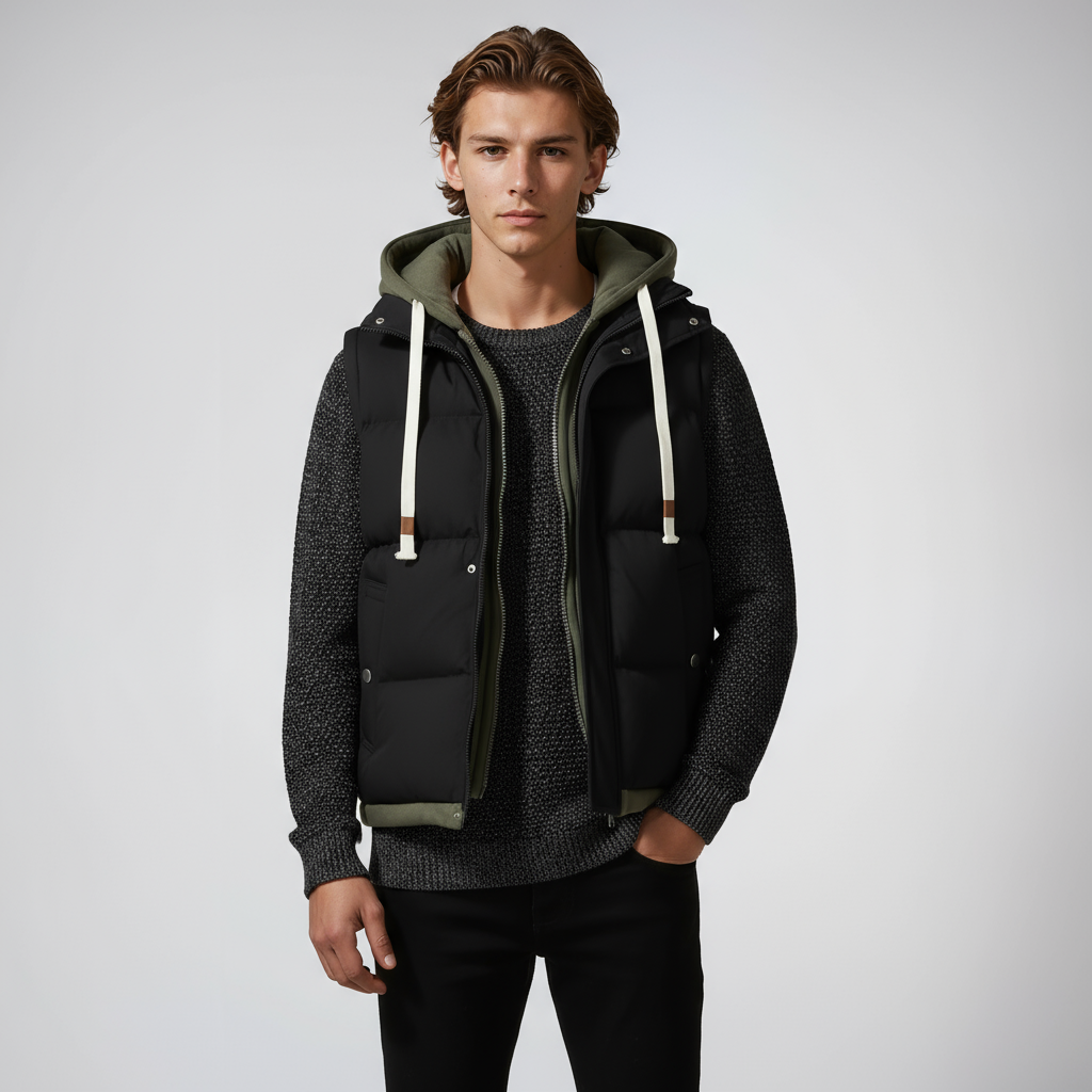Puffervest - Heren - Capuchon - PufferHeren - Stoere Puffer