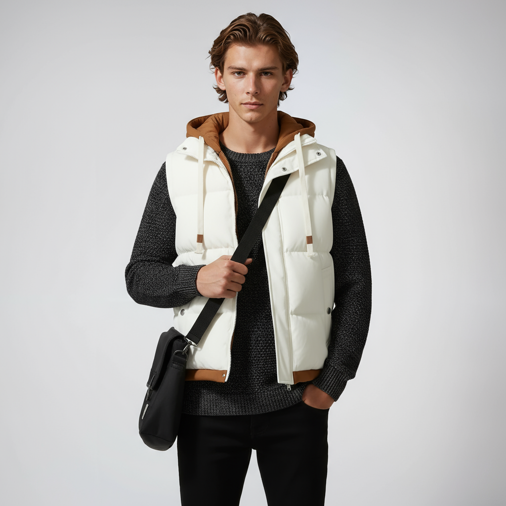 Puffervest - Heren - Capuchon - PufferHeren - Stoere Puffer