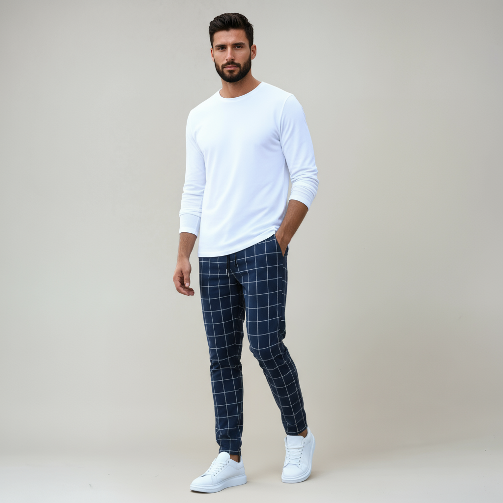 Broek - Heren - Ruitpatroon - Herenbroek - Stijlvol Design
