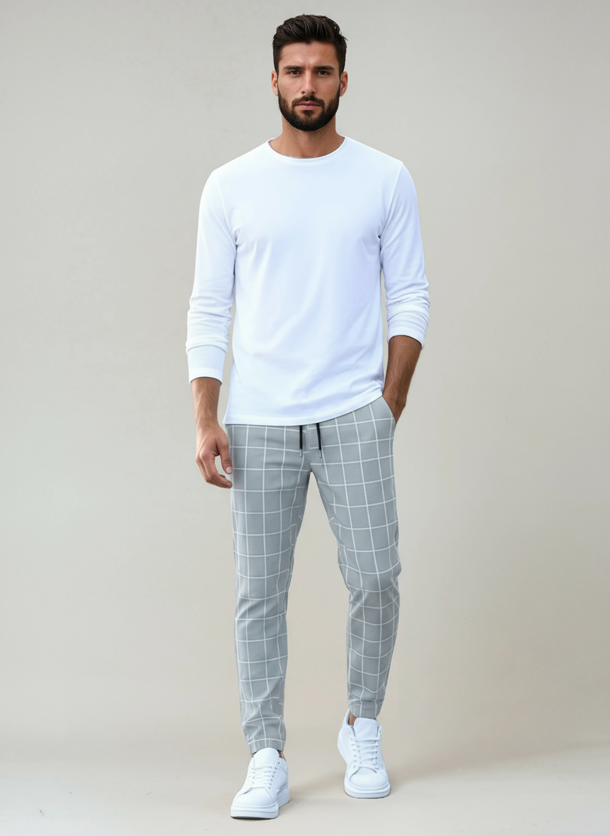 Broek - Heren - Ruitpatroon - Herenbroek - Stijlvol Design