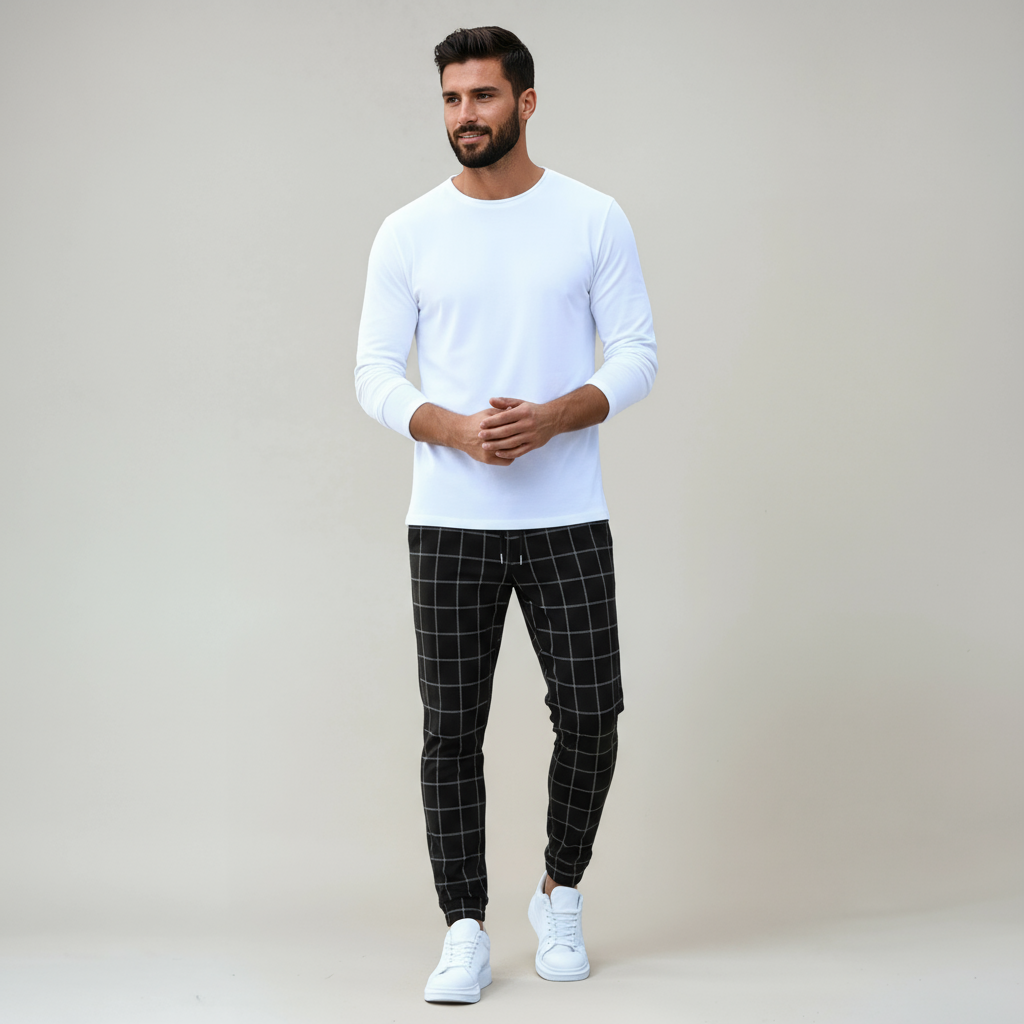 Broek - Heren - Ruitpatroon - Herenbroek - Stijlvol Design