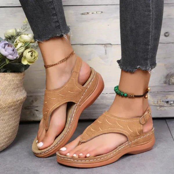 Leren Sandalen - Vrouwen - Mode Ontwerp - Zomer Schoeisel - MARTINE