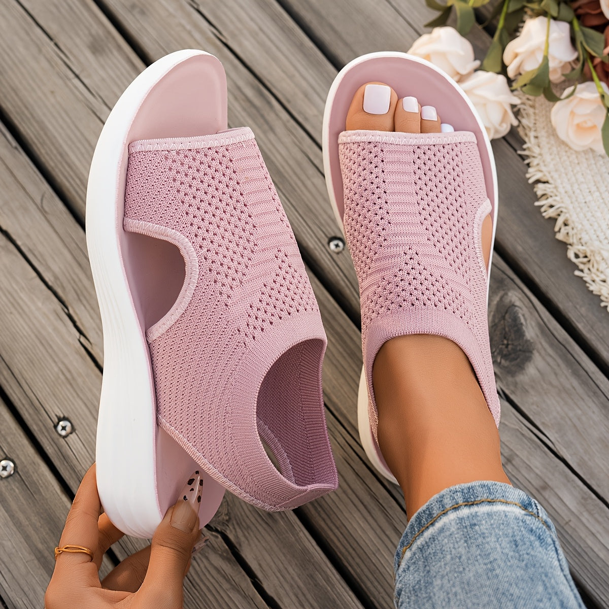 Vrouwen - Lichtgewicht Sandalen - Ademend en Gevoerd - Voetboogondersteuning - COMFORT