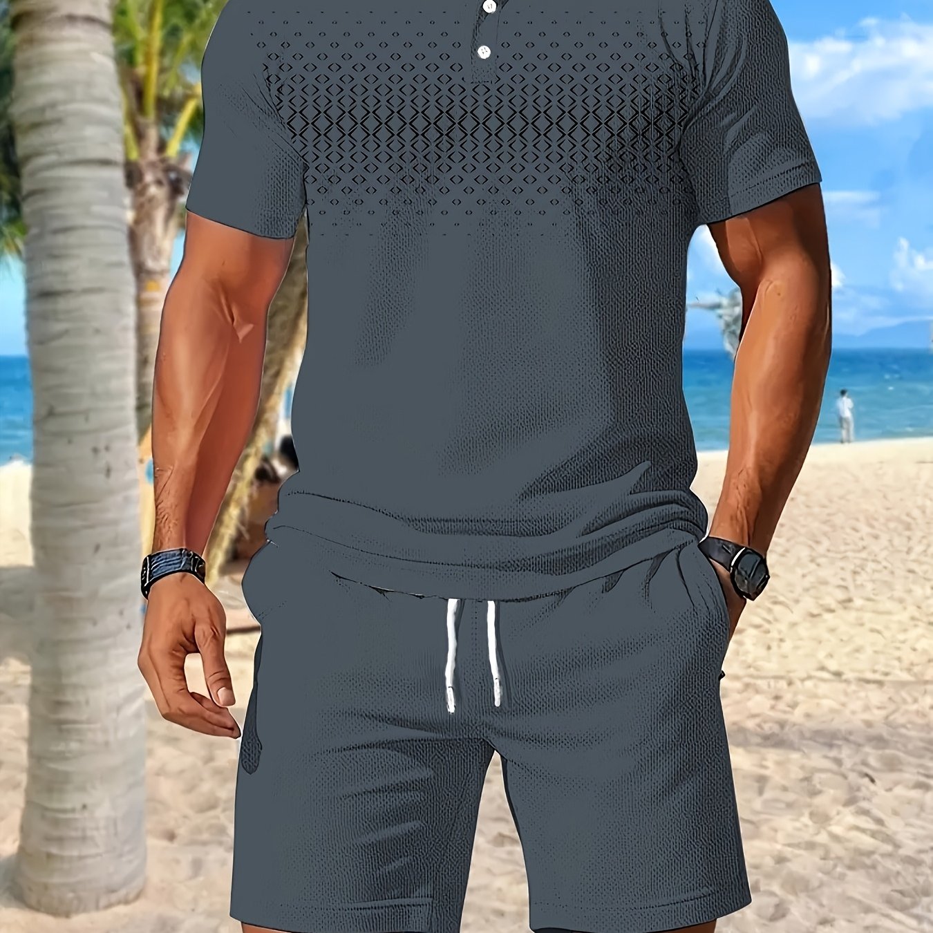 Heren - 2-delige Zomersportset - Sneldrogende Meshstof - Actieve Kleding - ZOMERSET COMFORT