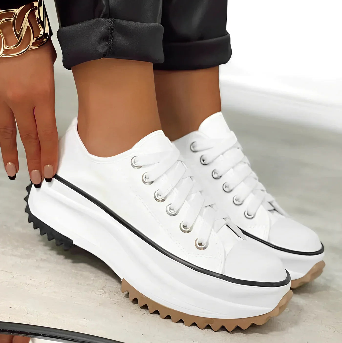 Sneakers - Dames - Dikke Zool - Plateau Sneaker - CloudStep