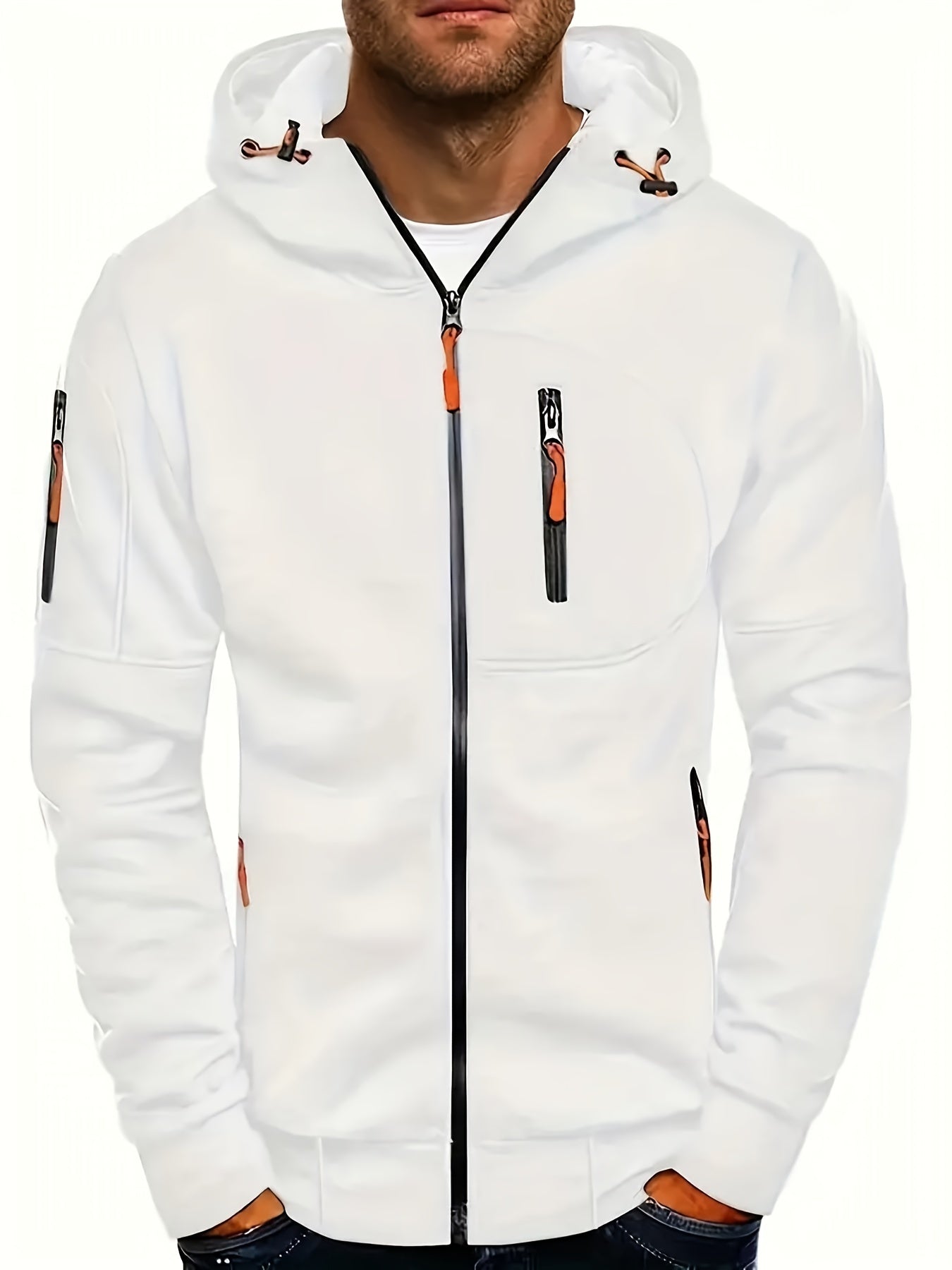 JASPER – Zip-up hoodie met verstelbare capuchon en ritszakken voor ultiem comfort en stijl