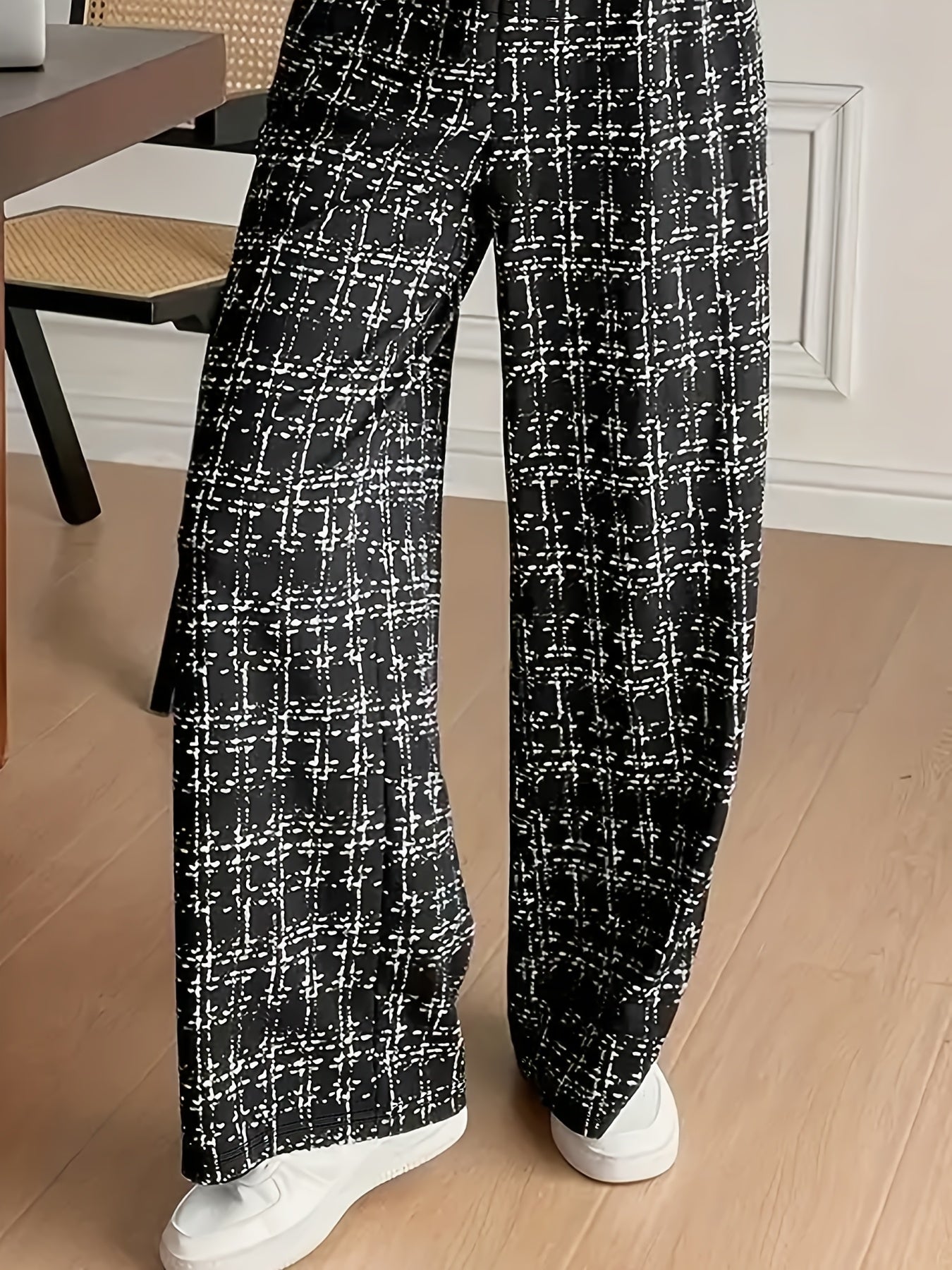 Dames - Mouwloze Tweed Top met Lange Broek - Elegante Stijl - Comfortabele Set - ANTEA SET