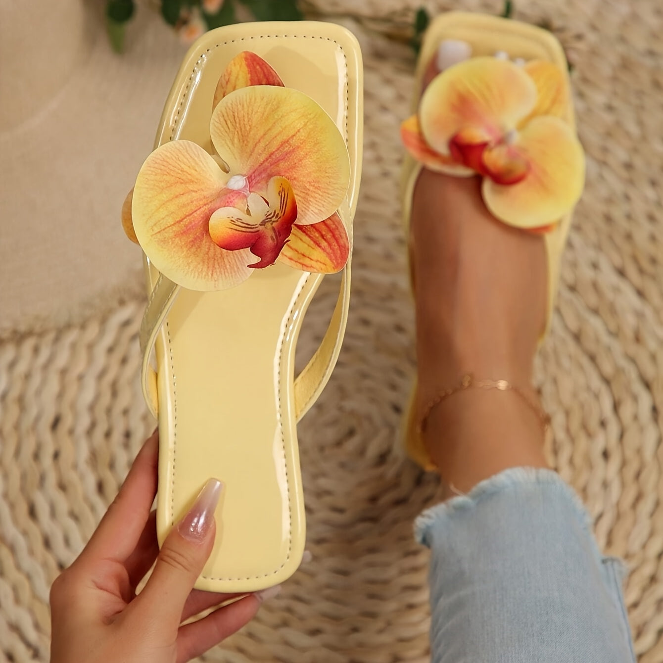Vrouwen - Zomerse Slippers - Lichtgewicht Ontwerp - Comfortabele Strand Slippers - ORCHIDEE
