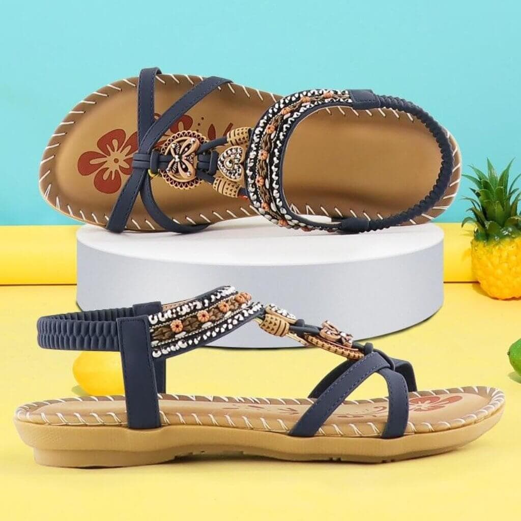 Vrouwen - Platte Sandalen - Zachte Zool en Antislip - Zomer Comfort - BOHO STIJL