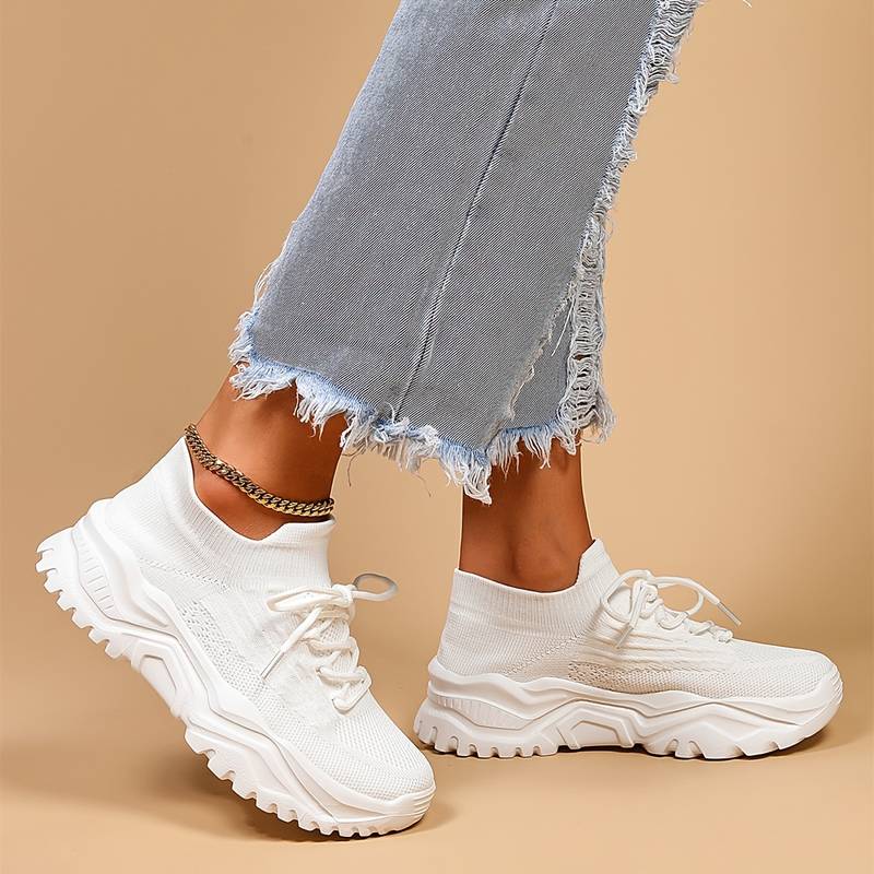 Dames - Orthopedische Sneakers - Geheugenschuim en Voetsteun - Comfortabele Demping - Stijlvolle Wandelervaring