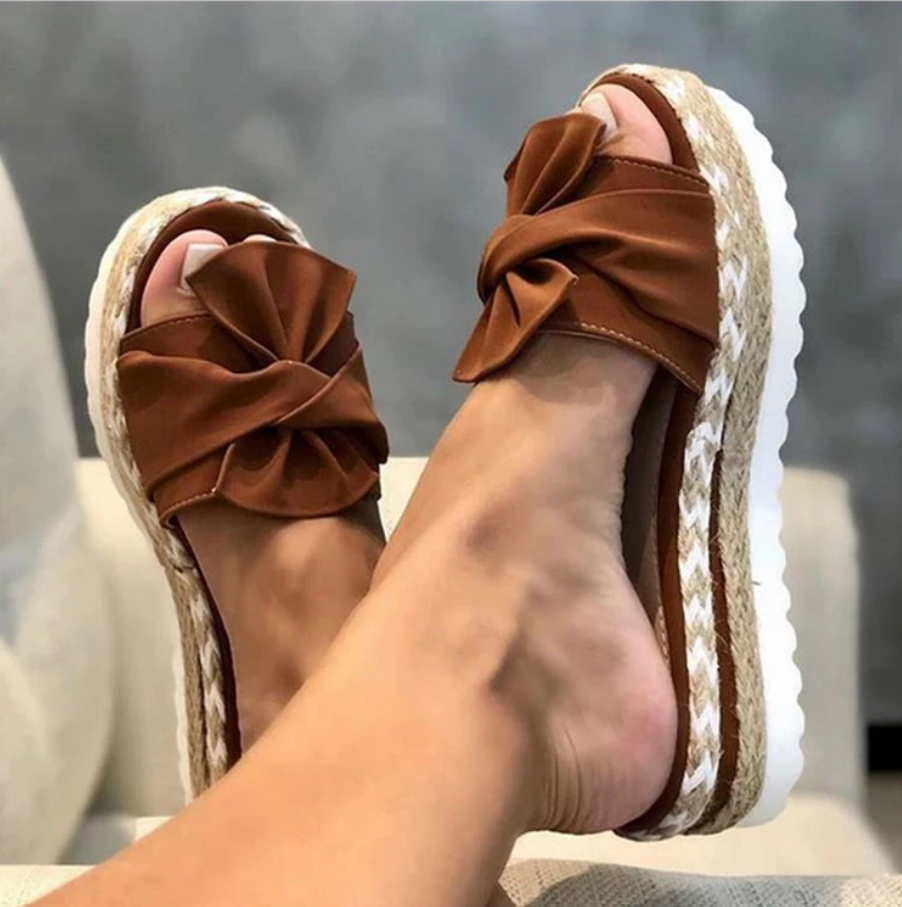 Dames - Orthopedische Sandalen - Comfortabel met Strikje - Ideaal voor Ondersteuning en Stijl