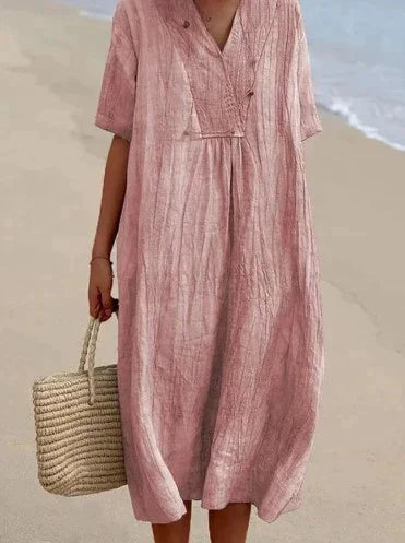 Stijlvolle zomerse damesjurk met losse pasvorm – ElaraFleur Dress