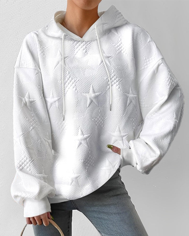 ASTRA - Oversized hoodie met sterrenborduursels