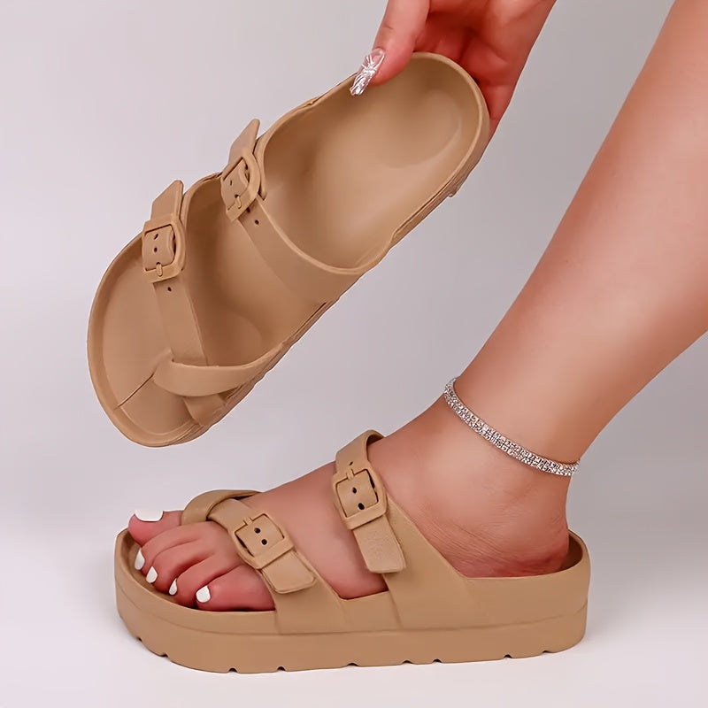 Dames - Retro Cloudsandalen - Verstelbare Gesp - Voetsteun - Zomer Comfort Sandalen